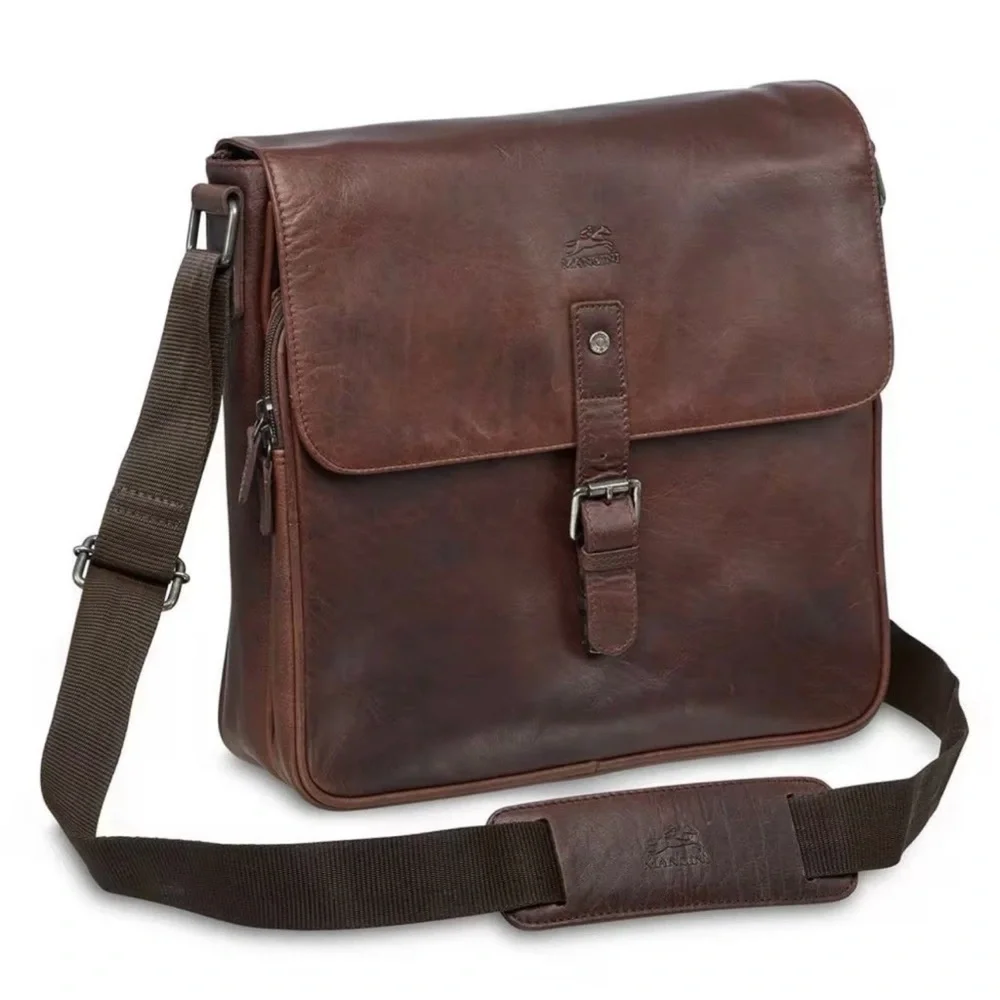 Mancini Buffalo Messenger Bag for 12